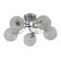 Lamp Ceiling Economy Highlight 12177/5CR CL, 5x40W, E27, 22x52x52 cm, color chromium