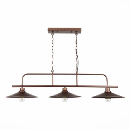Suspended chandelier ST LUCE. SL265.403.03. Ssarno. 3x60 watts, E27, 85x33.5 cm, coffee color-3