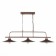 Suspended chandelier ST LUCE. SL265.403.03. Ssarno. 3x60 watts, E27, 85x33.5 cm, coffee color