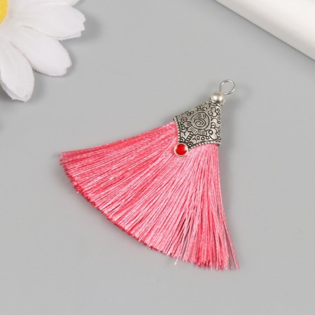 Decor for creativity Textile "Brush East" Coral set 2 pcs 1.6x4.5 cm-1
