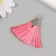 Decor for creativity Textile "Brush East" Coral set 2 pcs 1.6x4.5 cm