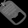 Key keychain opener "Club of real men", 3.1 x 5 cm
