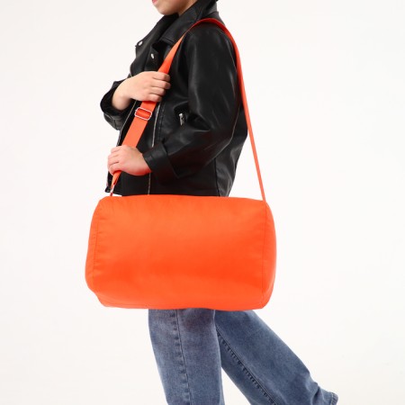 Sports bag on lightning, adjustable belt, color orange color-5