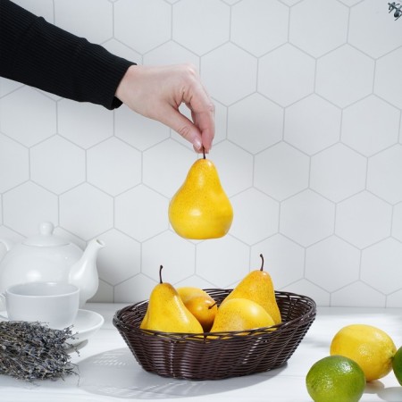 Basket for fruits and bread of the share "Choco", 25 × 17 × 6 cm-7