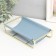 Steam for trifles metal, leatherette "Scandy" gray-blue 21x12x5 cm