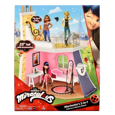 Набор игровой Miraculous «Дом Маринетт», 2 в 1, двухэтажный, с мебелью-6