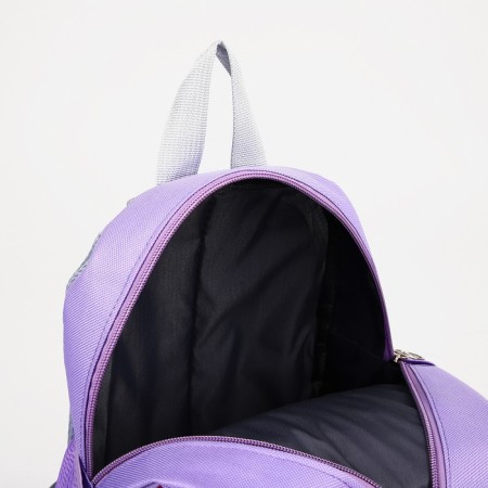 Baby backpack on a zipper, with a wallet, lilac color-3
