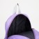 Baby backpack on a zipper, with a wallet, lilac color