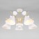 APART chandelier, 5x60W E14, color gold, white