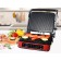 Electric grill Oursson EG2035S/DC, 2000 watts, anti -stick coating, dark cherry