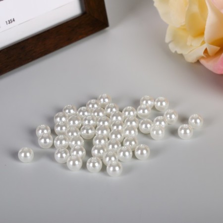 Astra beads 8 mm, set 25 grams, white-1