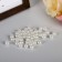 Astra beads 8 mm, set 25 grams, white