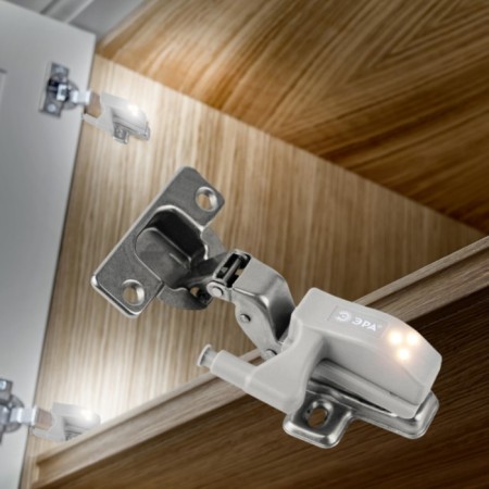 Pushlite on a loop in a kitchen cabinet-1