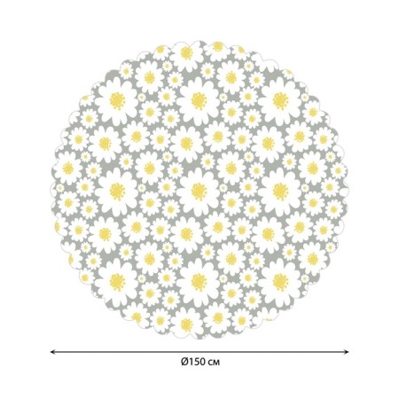 The tablecloth on the table "Romashky World", Round, Saten, D = 150 cm-1