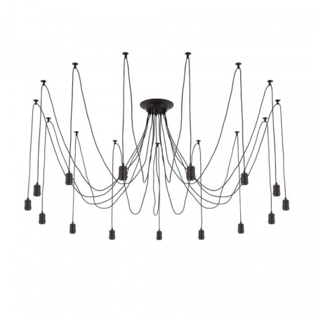 Suspended Citilux “Edison” CL451152, 15x75W, E27, Black Color Black