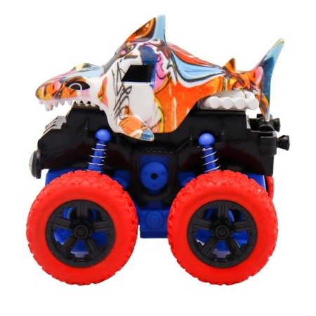 Friction Funky Toys Car "Shark", 4x4, with red wheels-1