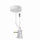 Pug with a wire suspended Mantra Hanok, 47.3x17x100 mm, white color