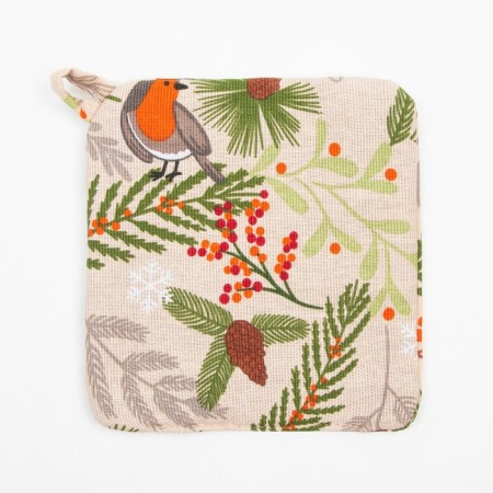 Set of kitchen. Bullfinch shares: mittens 20x27 cm, severity 19x19 cm, 100% HL-3