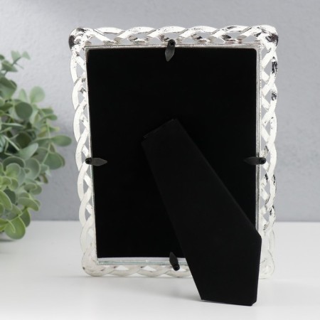 Photo frame metal 13x18 cm "plexus" rhinestones 15.5x20.5 cm-3