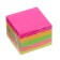 Block with a sticky edge of 51 mm x 51 mm, 400 sheets, fluorescent, 5 colors