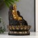 The desktop fountain from the network, the backlight "Golden Buddha on the throne from the cliff" 28x20.5x20.5 cm