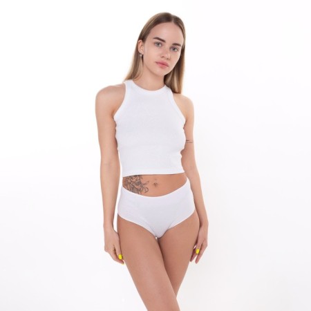 Panties female slips, white color (Bianco), size 50 (XL)-1