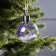 Fir -tree ball "Lilac dry flowers", batteries, 5 LED, glow warm white