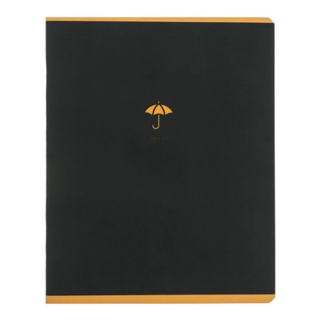 Substantial notebook monocolor.element, 48 sheets in the cell "English", covered cardboard, lamination of software tach, selective varnish, offset block 70 g/m2