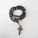 Parsing wooden "Orthodox" 50 beads through a ball, black color