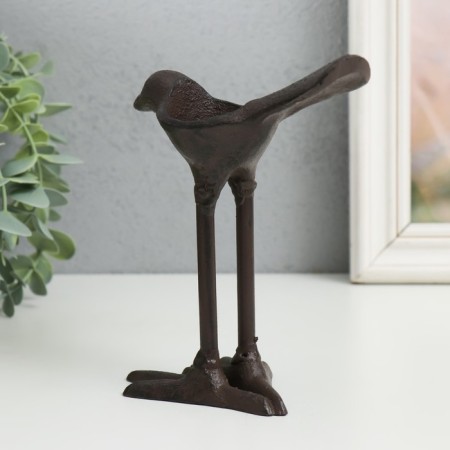 Cast iron candle for 1 candle "Bird" 1.5x7.5x15 cm-2