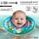 Circle of children's neck, for bathing, "mermaid", from 1 month, two -chamber, with rattles