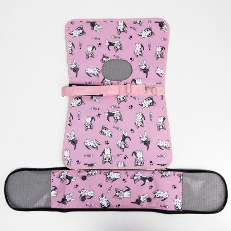 Bag - Animal Carrying "Playing Catets", Pink, Size M, 40 x 21 x 27 cm-8