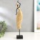 Souvenir Polystone "African in gold, with a rose on the head" Geometry mix 40x7.5x6.5 cm