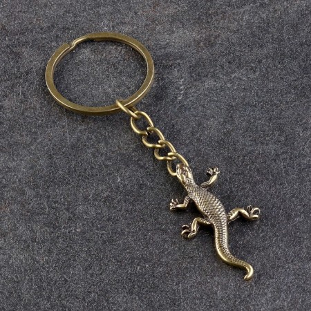 Souvenir-cranes "Lizard", brass, amber