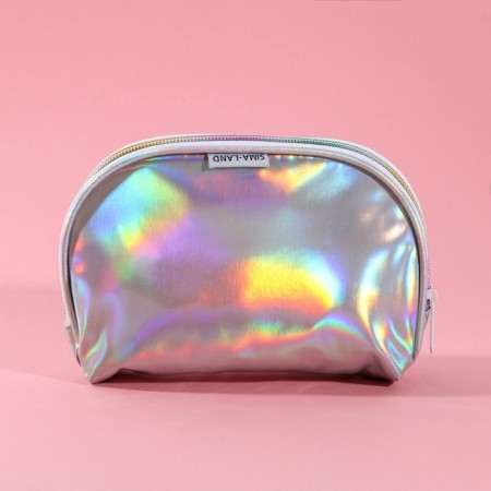 Dangerous cosmetic bag, holographic PVC, 20 x 13 cm-3