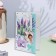 Postcard "Congratulations!" embossing, congruen, lilac envelope, 12.5x19.4 cm