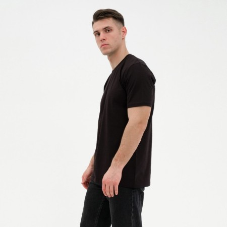 T -shirt male, black color, size 52-1