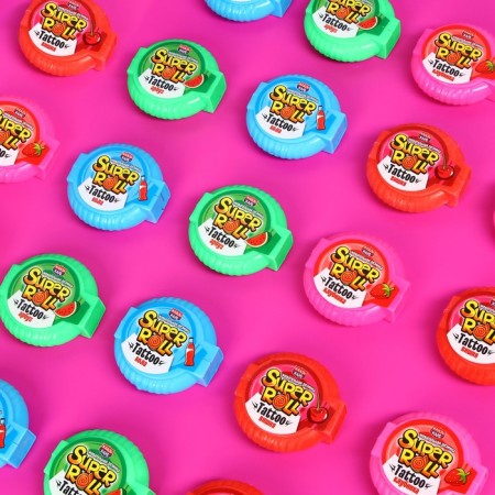 Chewing gum Super Roll Tattoo, Assorted, 12 g-1