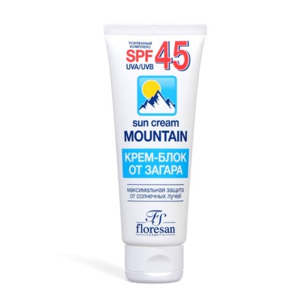 Cream block from tanning SPF 45 Floresan waterproof, 60 ml