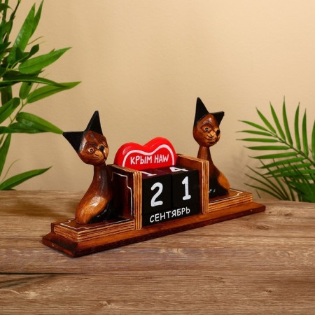 The desktop calendar "cats" 6.5x28x15 cm-1