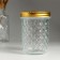 Bank for candles glass with a lid "Romb" transparent 500 ml 8.5x8.5x12 cm