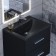 Sink uperwood Foster Quartz, quartz, 60 cm, black matte, space