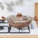 Kazan kantry, 4 l, d = 28 cm, glass cover, plastic handles, anti -stick coating, brown color