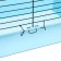 A cell for rabbits, guinea pigs "Pigger" No. 4 folding, 80 x 50 x 47 cm, turquoise