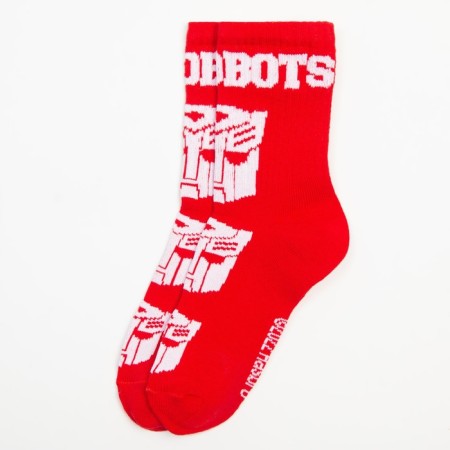 Socks for the boy "Autobots", Transformers, 14-16 cm, red color-3