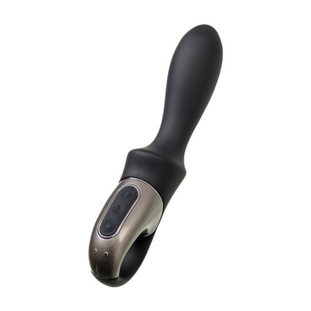 Unrealistic vibrator Satiffyer Heat Climax, 20.5 cm, silicone, black color-11