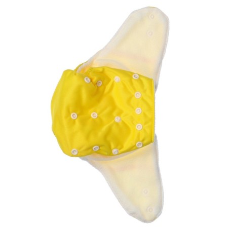 Reusable diaper "sweet buns", yellow color-3