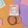 Hair gum "Style" (set 4 pcs) Gray pink