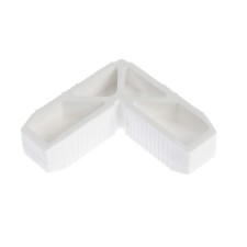 The external tundra corner for the frame of a mosquito net, 42x17 mm, white