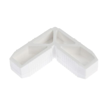 The external tundra corner for the frame of a mosquito net, 42x17 mm, white